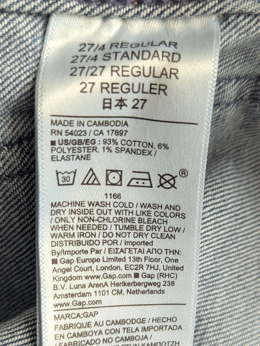 Gap 70s Flare High Rise Jeans Size 27 / 4 R - Picture 6 of 9